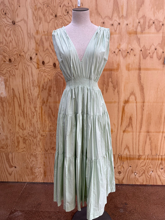 S/W/F BOUTIQUE COTTON TIERED DRESS - SIZE M