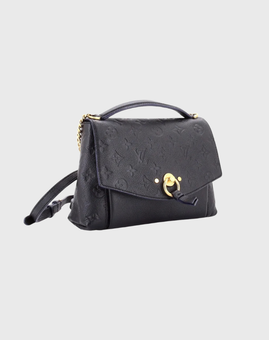 LOUIS VUITTON NAVY BLANCHE LEATHER BAG
