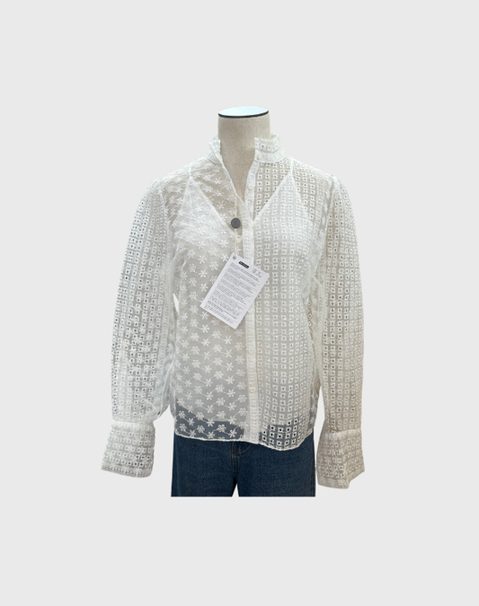 MAJE CITELLA GAUSE BLOUSE - SIZE 2