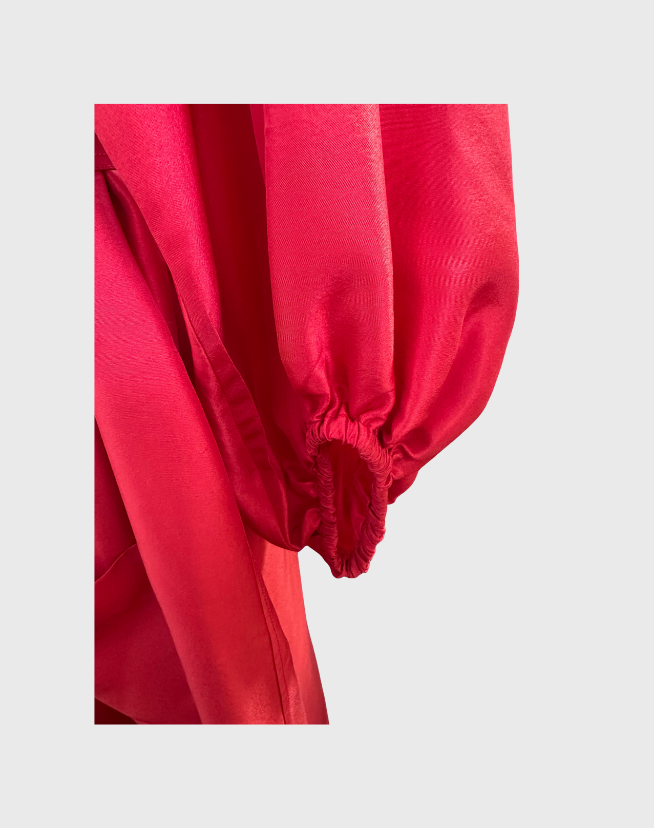 OROTON SILK TIE WAIST DRESS - SIZE 12-14