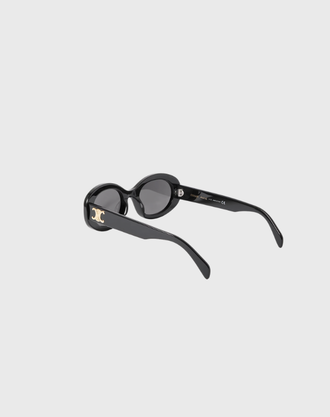 CELINE TRIOMPHE OVAL-FRAME ACETATE SUNGLASSES - $390