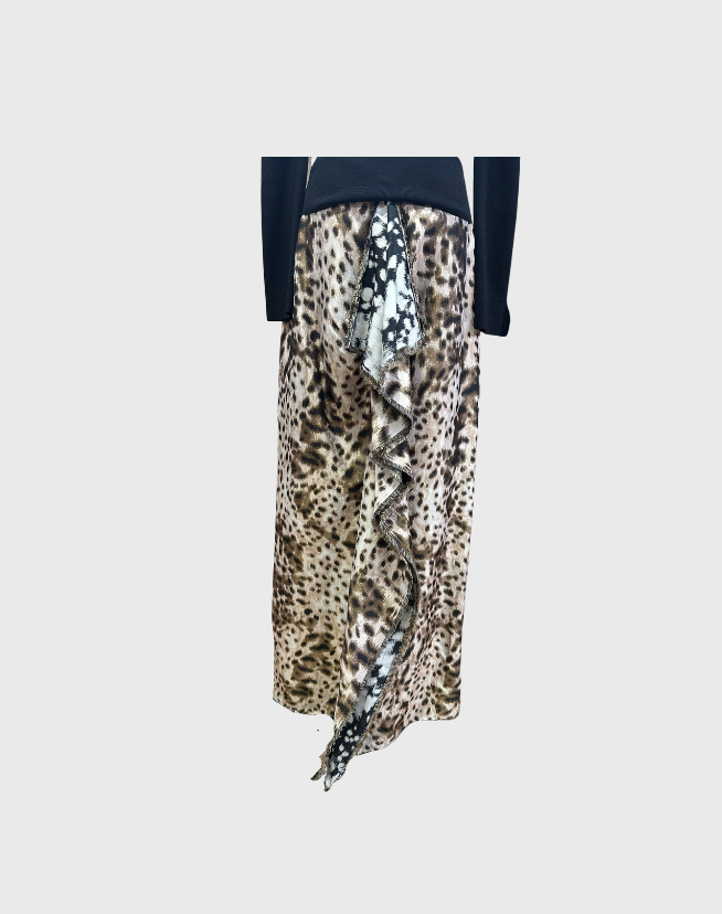 CAROLINA HERRERA ANIMAL PRINT MAX SKIRT - SIZE 12