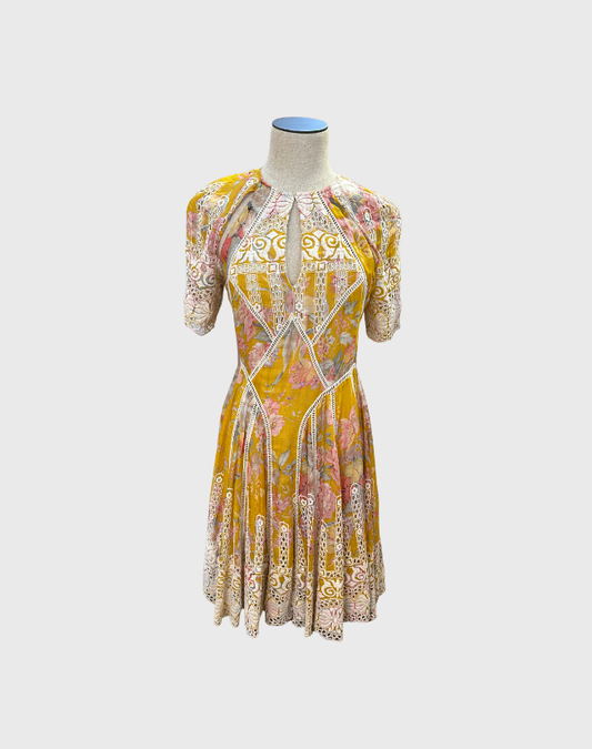 ZIMMERMANN CONFETTI SCALLOP DRESS - SIZE 1