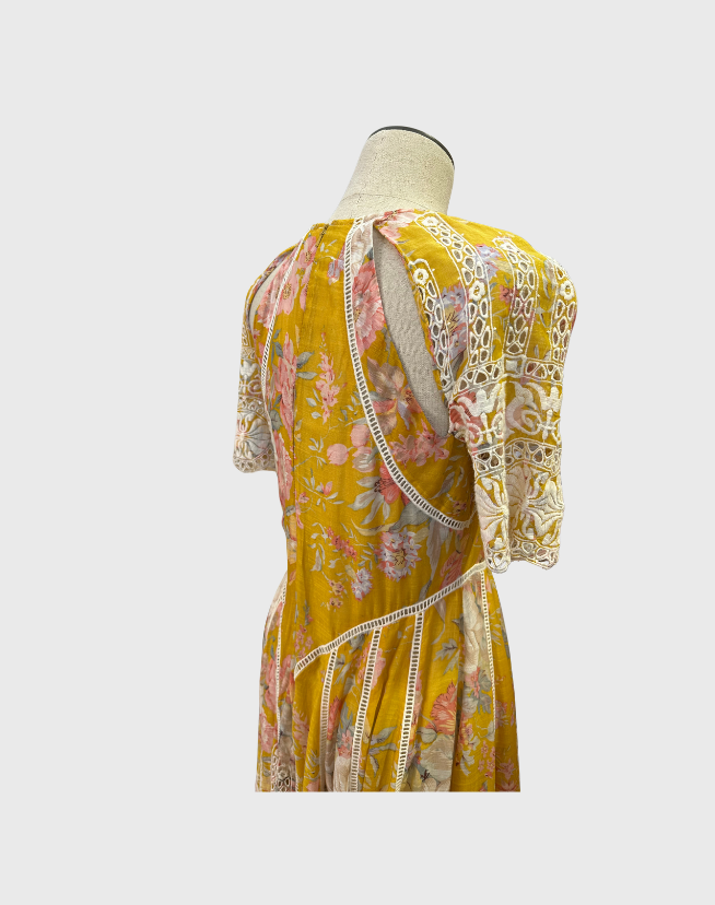 ZIMMERMANN CONFETTI SCALLOP DRESS - SIZE 1