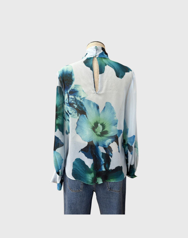 CARLA ZAMPATTI SHEER BLOUSE - SIZE S