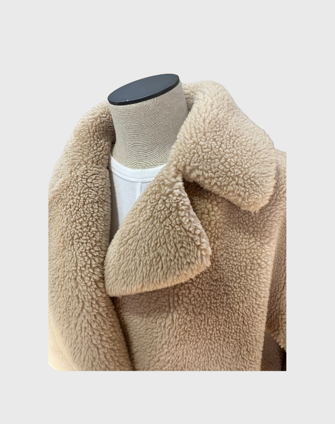 FRIENDS WITH FRANK FAUX SHERLING COAT - SIZE XS