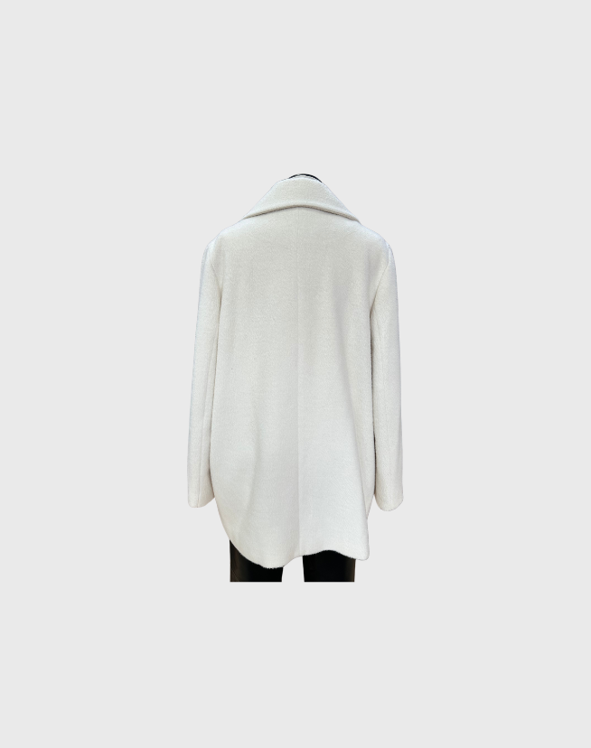 CABLE DOUBLE BREASTED COAT - SIZE 14