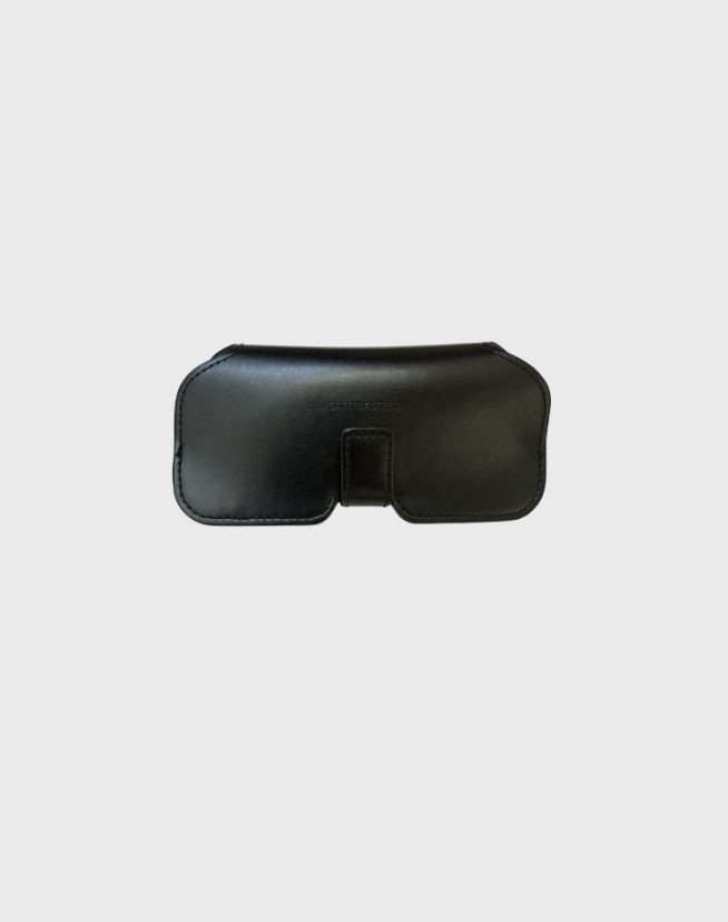 SAINT LAURENT CAT-EYE SHINY BLACK SUNGLASSES