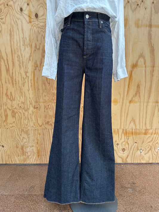 SCANLAN THEODORE HIGH WAISTED WIDE LEG JEANS - SIZE 26