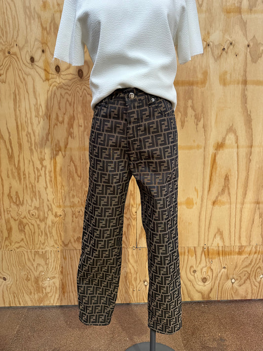FENDI LOGO JEANS - SIZE 33