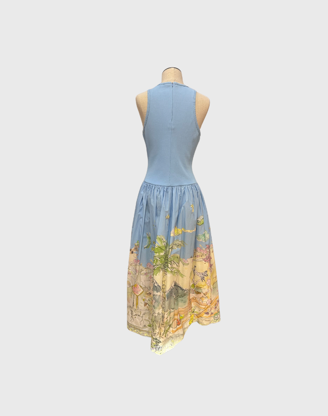 ALEMAIS ANOUK TANK MIDI DRESS - SIZE 8