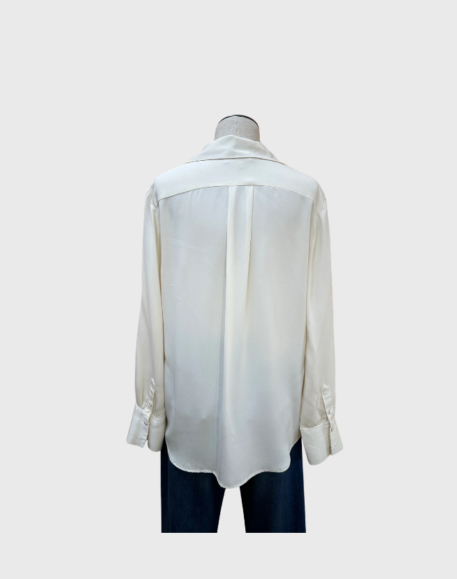 FRAME SILK BLOUSE - SIZE LARGE