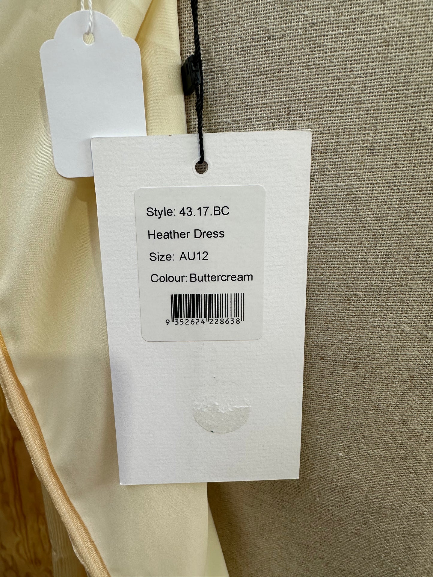 ANNA QUAN HEATHER MINI DRESS WITH RAW HEM - SIZE 12