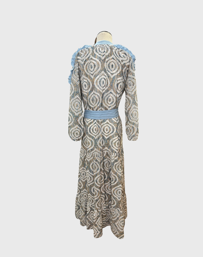 ONCE WAS BUTTON FRONT DRESS - SIZE 4