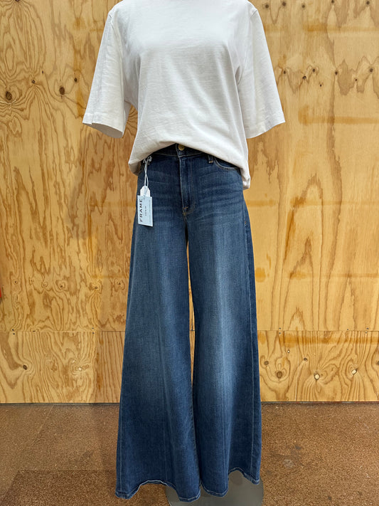 FRAME HIGH RISE WIDE LEG JEANS - SIZE 28