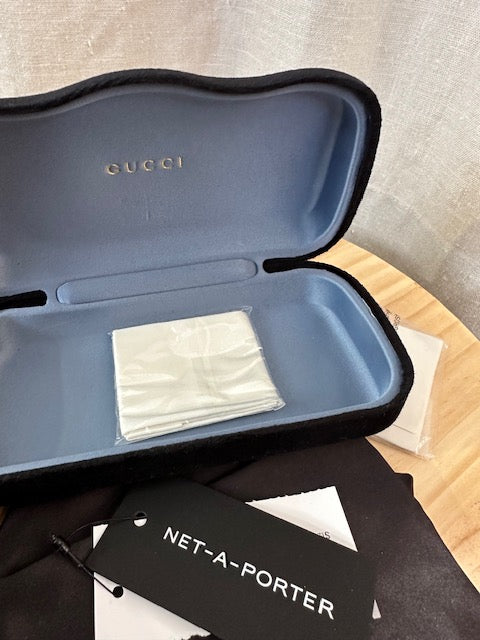 GUCCI OVERSIZED D-FRAME ACETATE SUNGLASSES