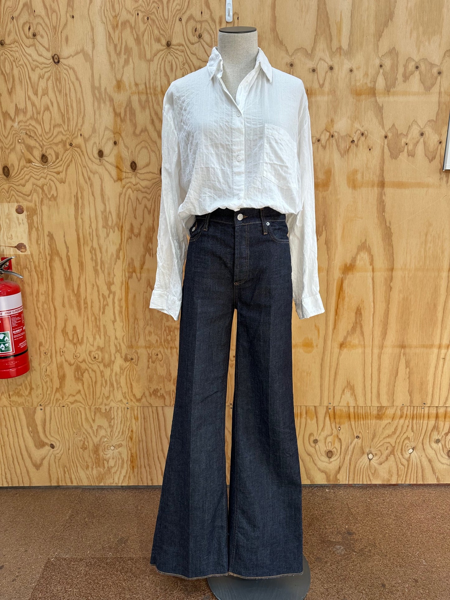MATTEAU TEXTURED WHITE SHIRT - SIZE 3
