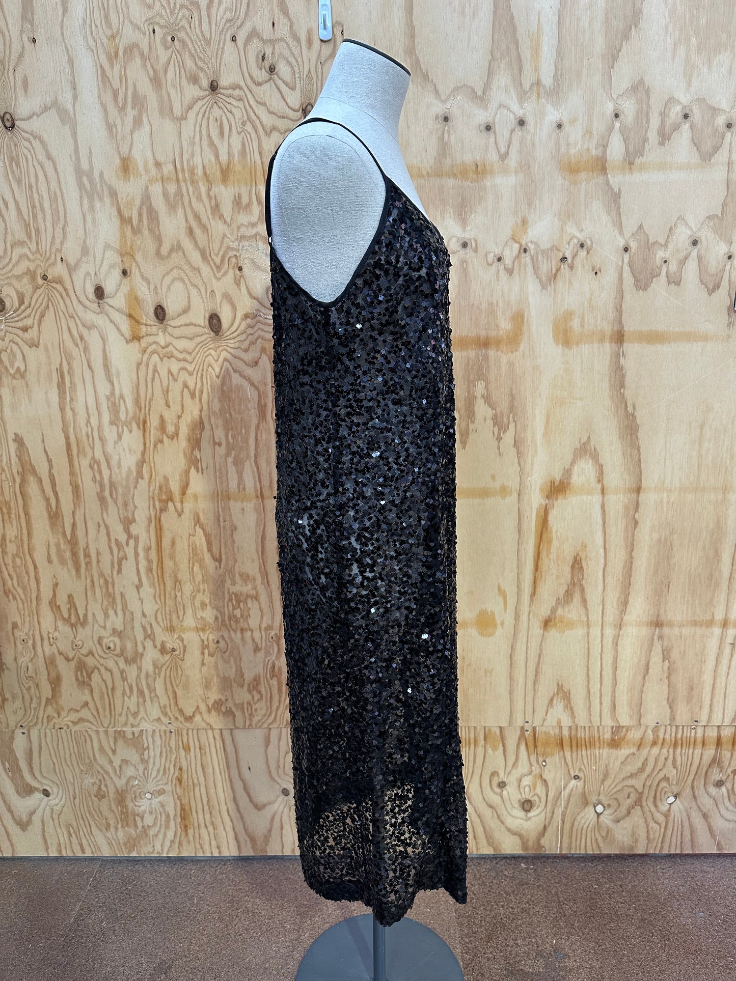 ANINE BING GOLD CHAIN DRESS - SIZE XS