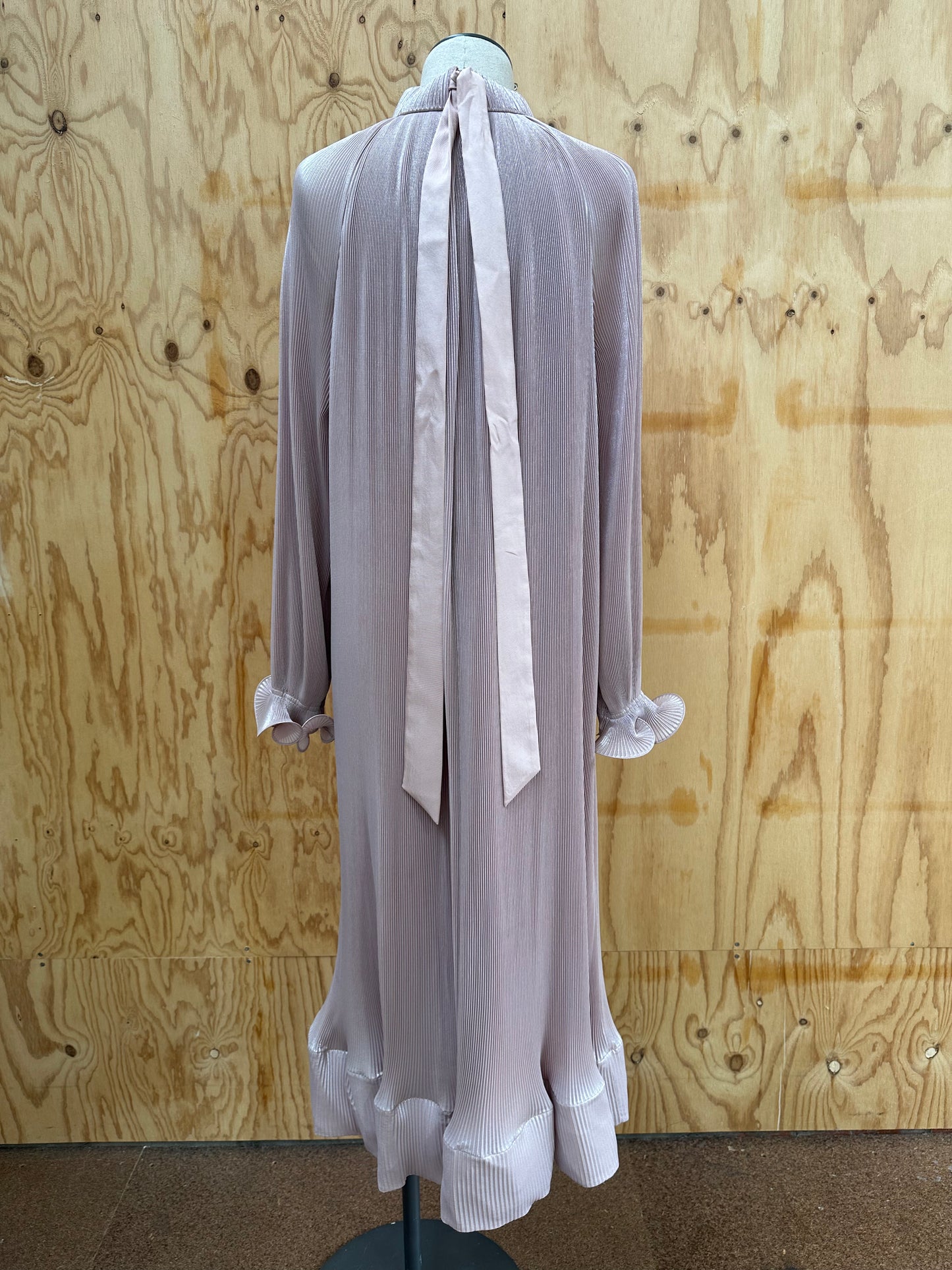TIBI MOCK NECK LONG DRESS - SIZE MEDIUM