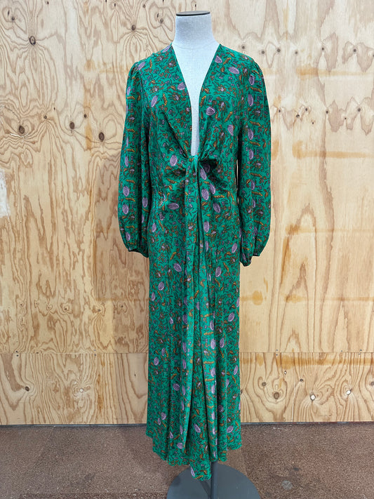 SCANLAN THEODORE SILK MAXI DRESS - SIZE 12