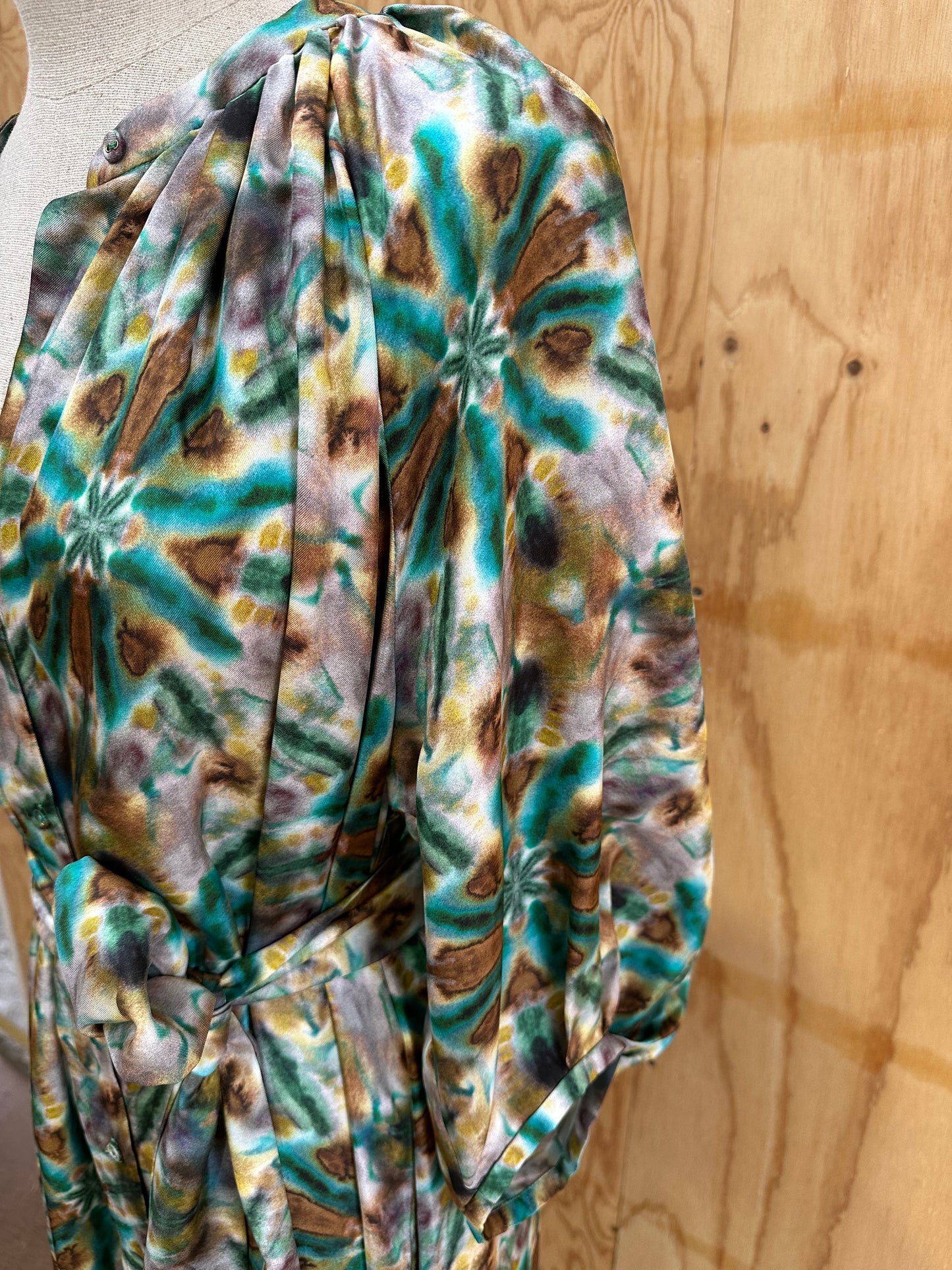 HUSK AZTEC SILK DRESS - SIZE SMALL