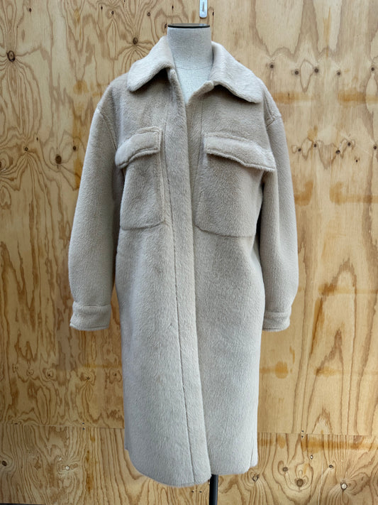 BUBISH ADELLA PATCH POCKET COAT - SIZE SMALL