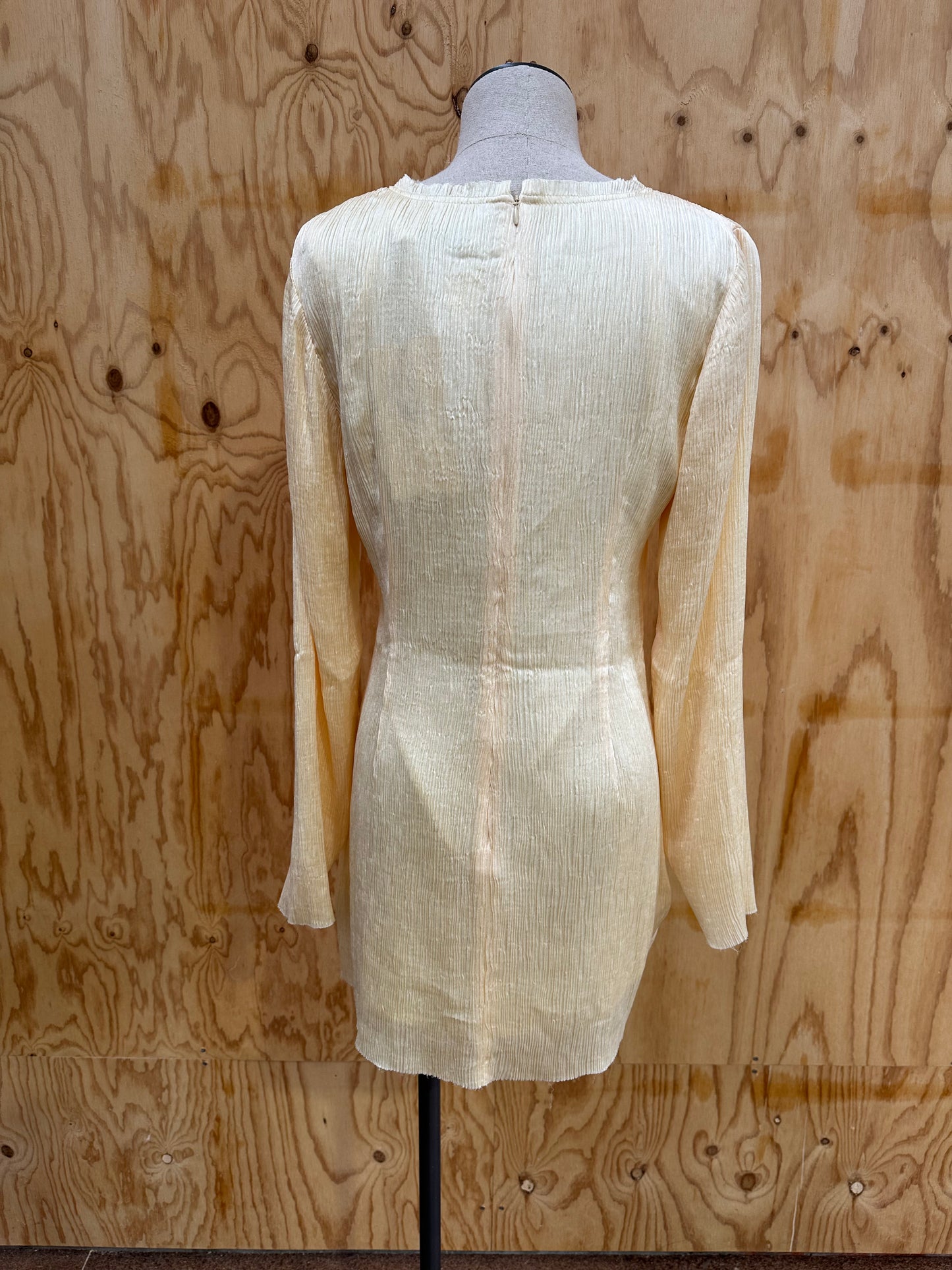 ANNA QUAN HEATHER MINI DRESS WITH RAW HEM - SIZE 12