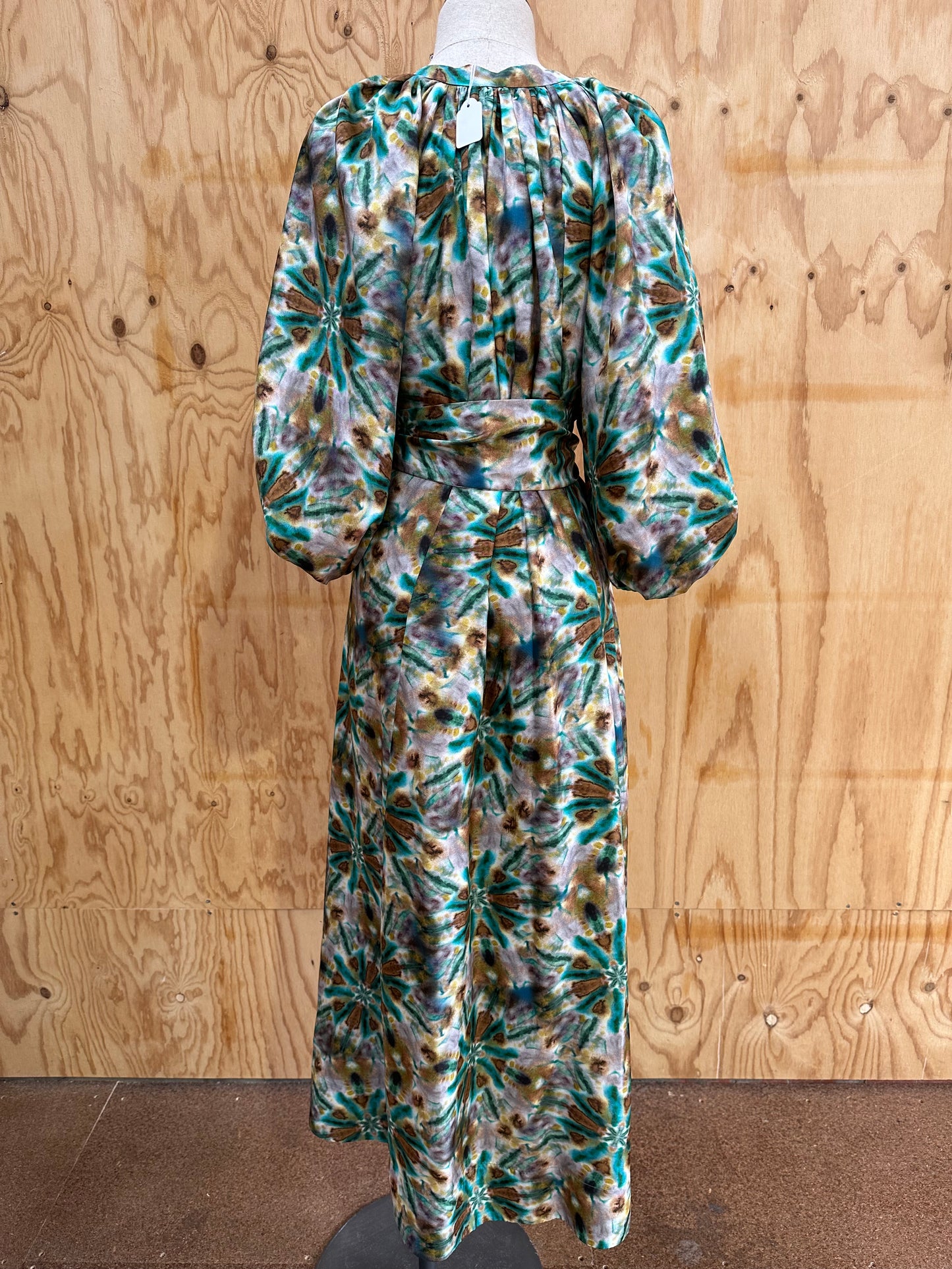 HUSK AZTEC SILK DRESS - SIZE SMALL
