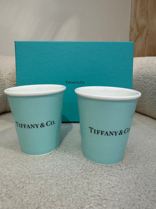 TIFFANY & CO CERAMIC COFFEE CUPS
