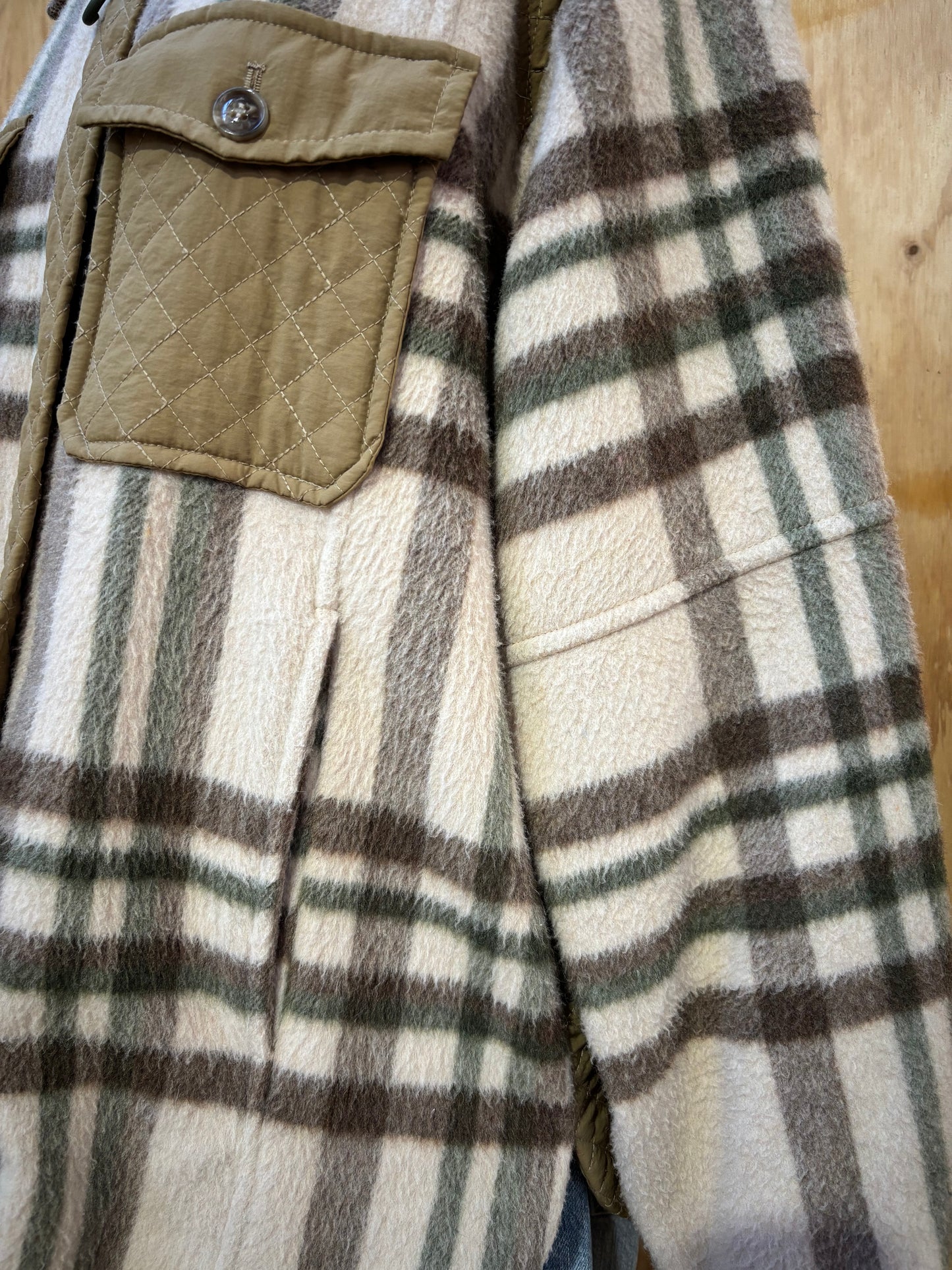 MUNTHE CHECK BOMBER JACKET - SIZE S