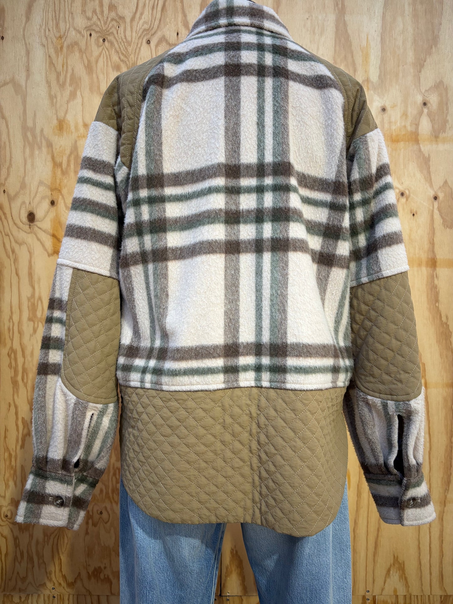 MUNTHE CHECK BOMBER JACKET - SIZE S