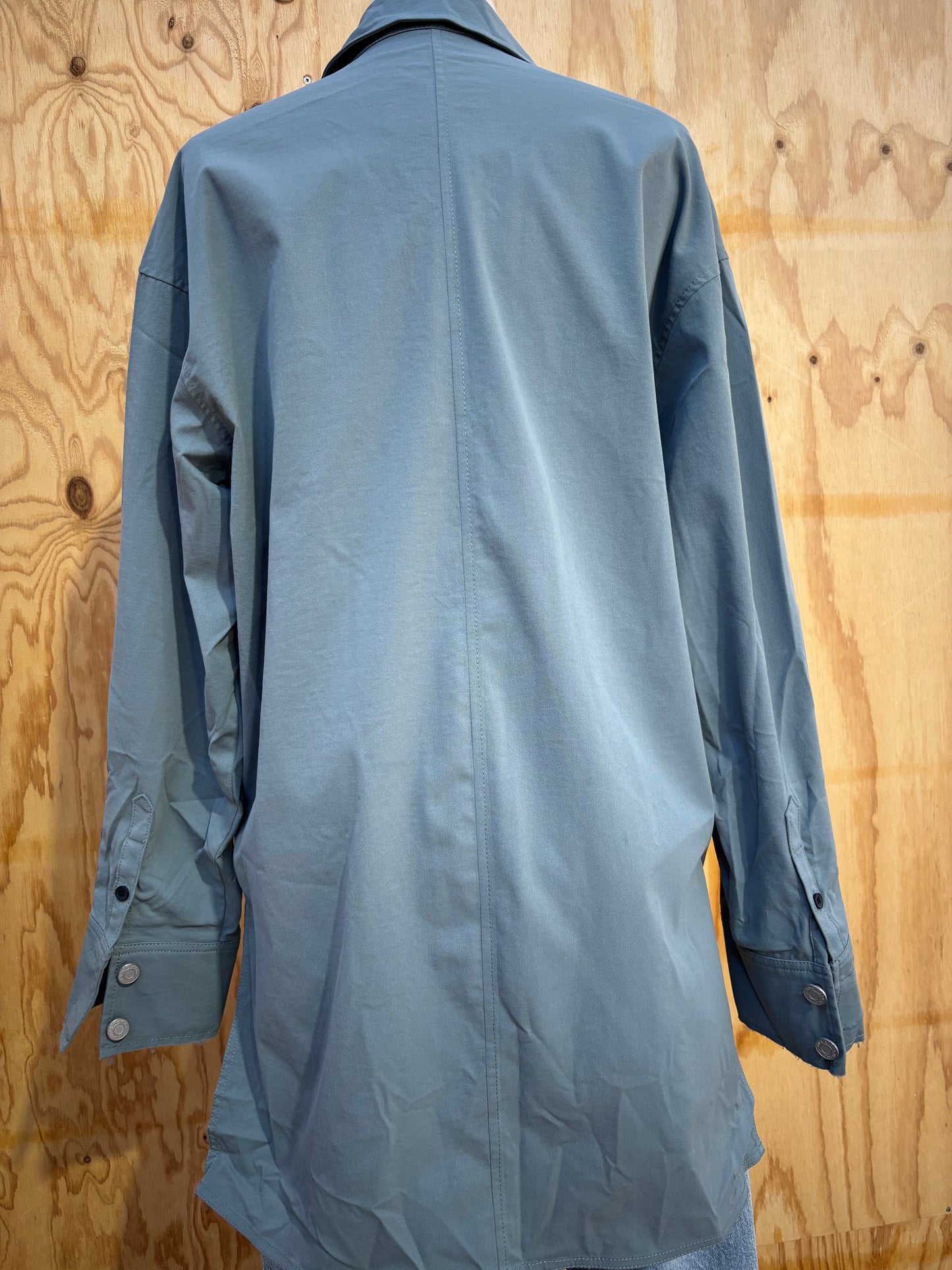 CAMILLA & MARC NELLE UTILITY SHACKET IN TEAL - SIZE XS/S