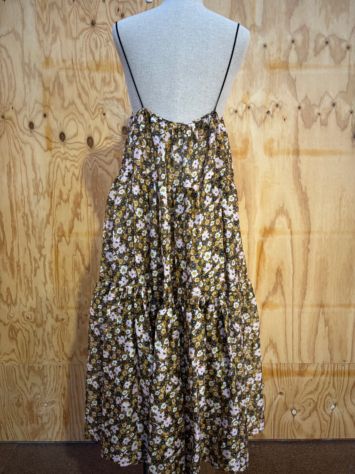 LEE MATHEWS ARIEL TIERED FLORAL DRESS - SIZE 2