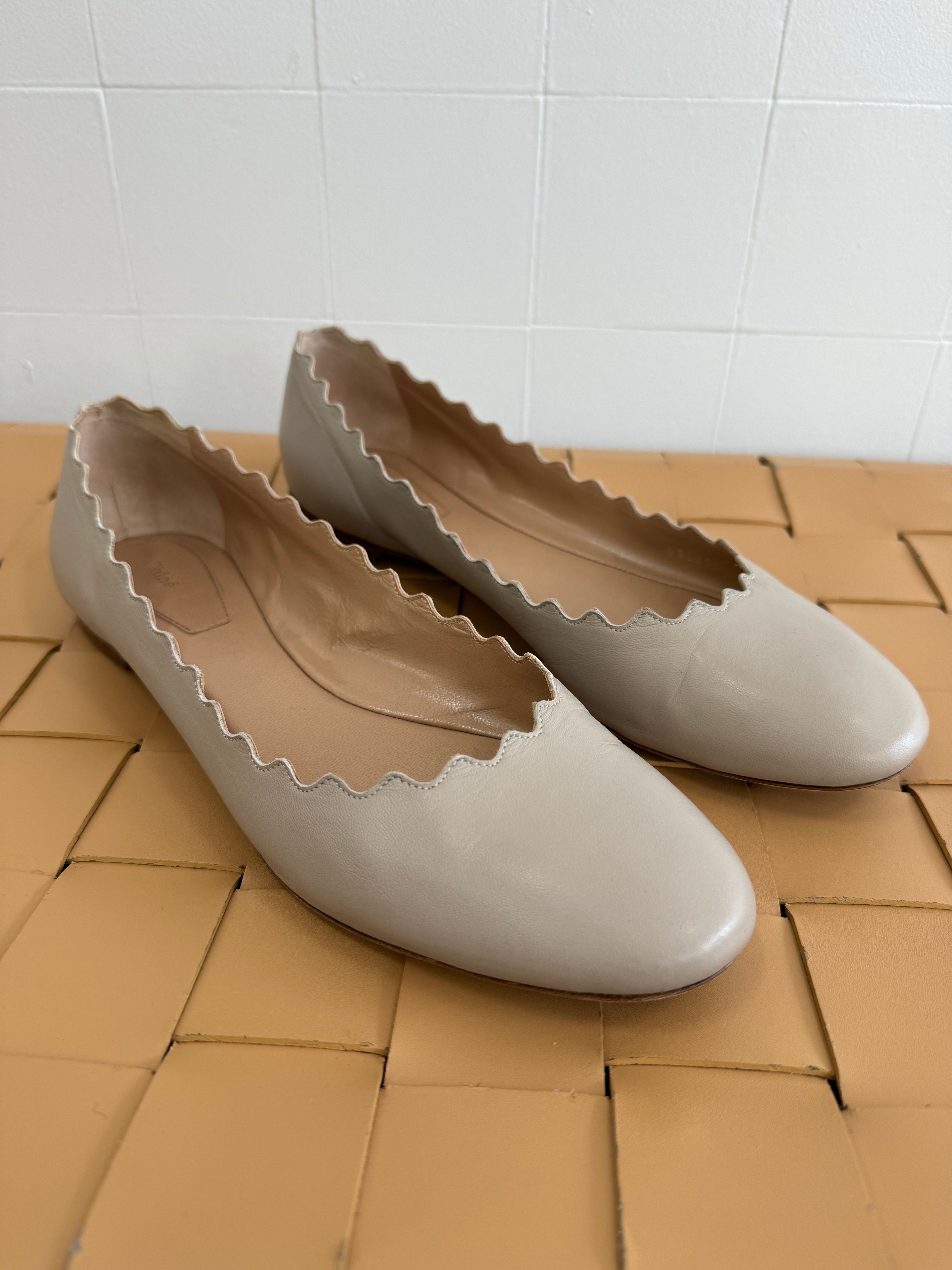 Ballet flats chloe clearance