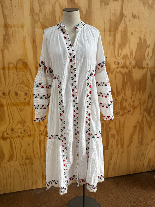 SEA NEW YORK ALICIA EMBROIDERY MAXI DRESS - SIZE M