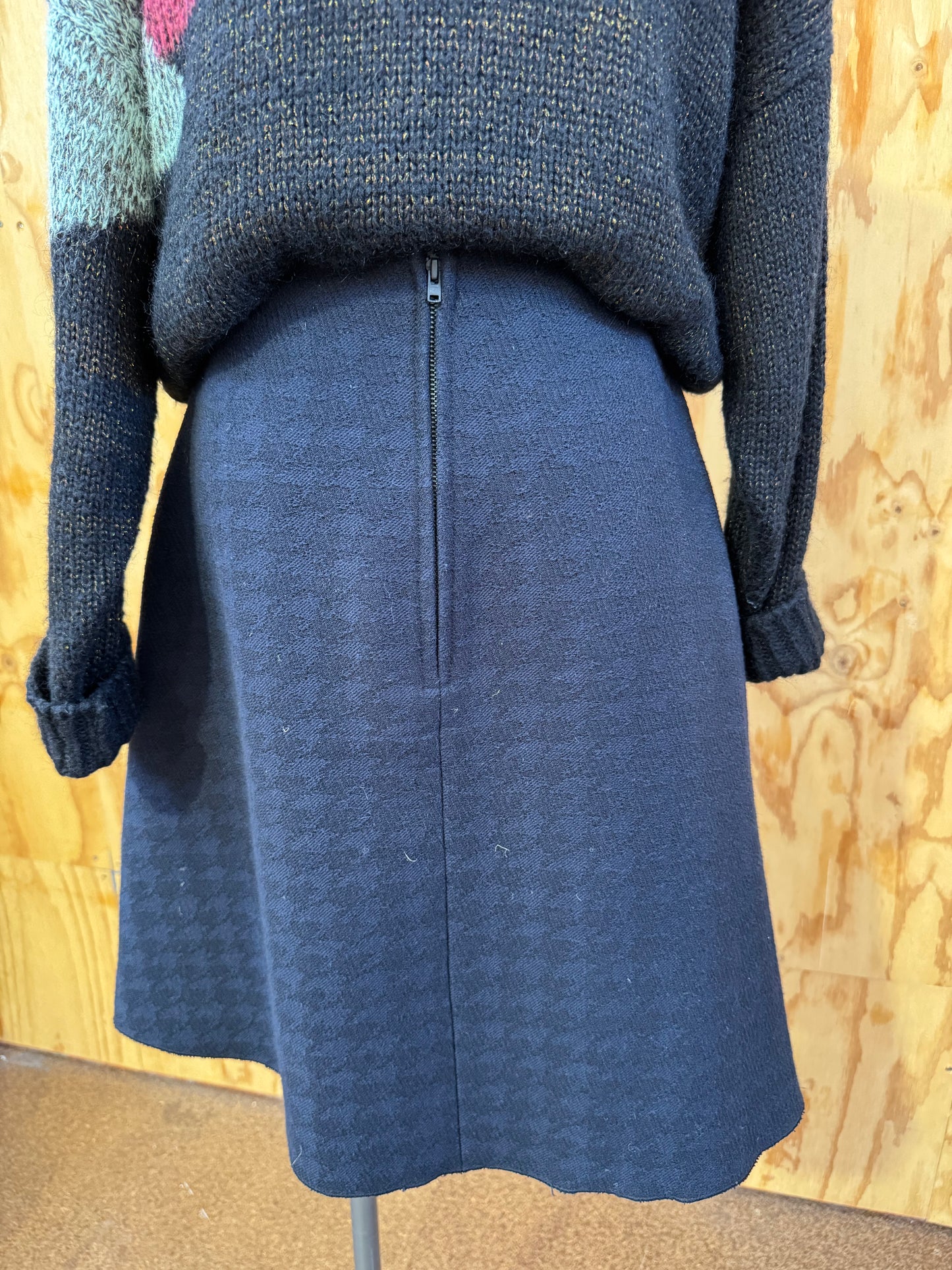 SCANLAN THEODORE WOOL A LINE SKIRT - SIZE 10