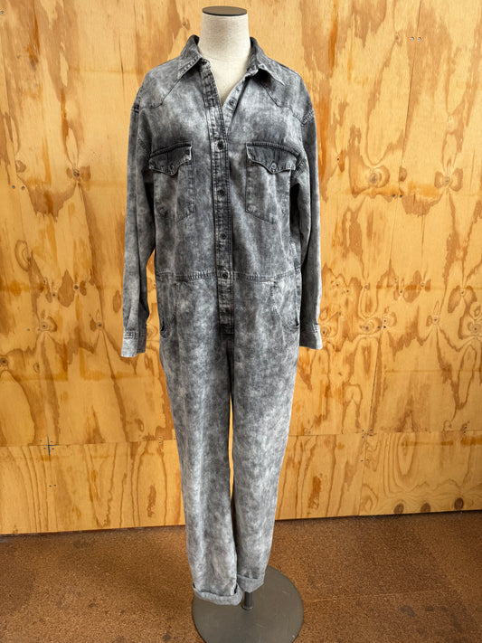 ISABEL MARANT IDESIA DENIM JUMPSUIT - SIZE 40