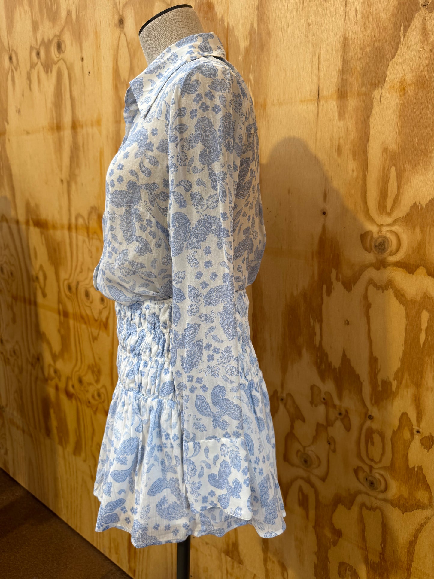 HANSEN & GRETEL LOLITA PAISLEY SKIRT AND JULES SHIRT SET - SIZE M