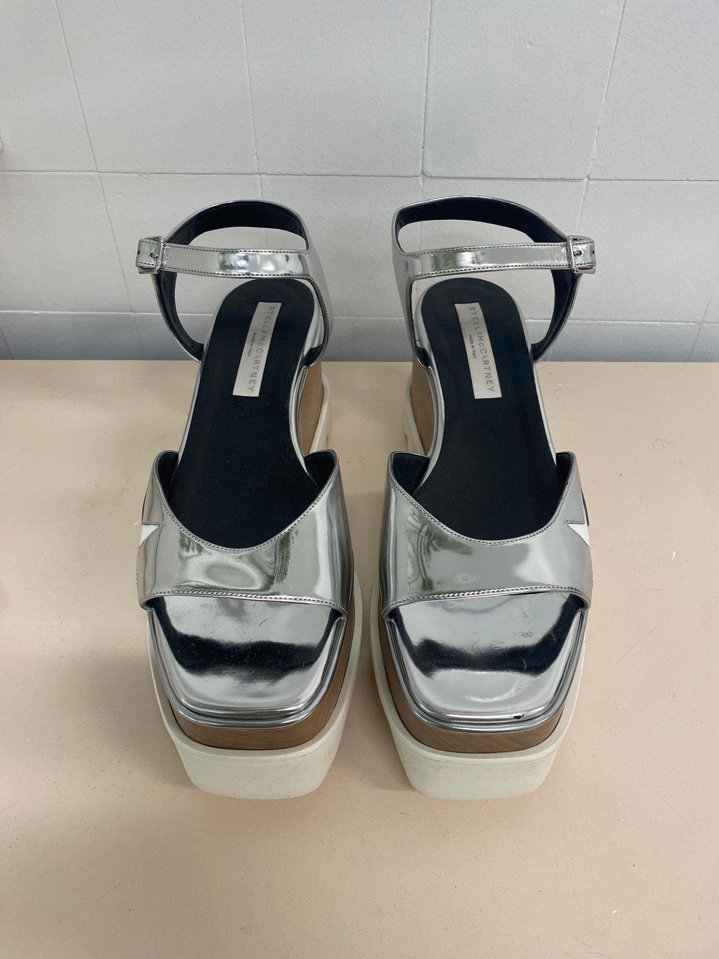 STELLA MCCARTNEY ELYSE STAR PLATFORM SANDAL - SIZE 40
