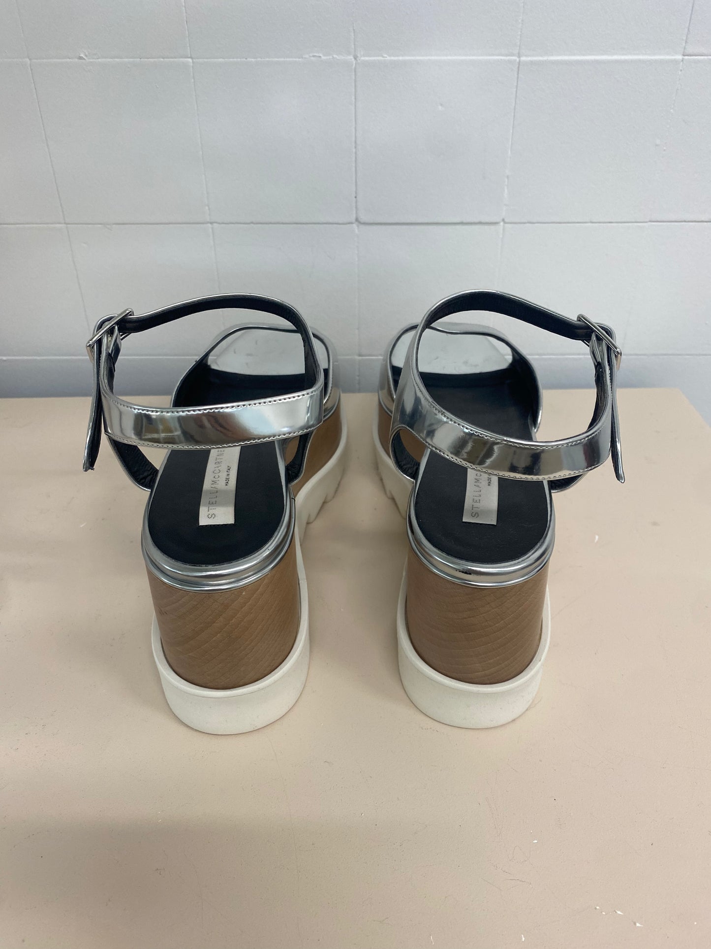 STELLA MCCARTNEY ELYSE STAR PLATFORM SANDAL - SIZE 40