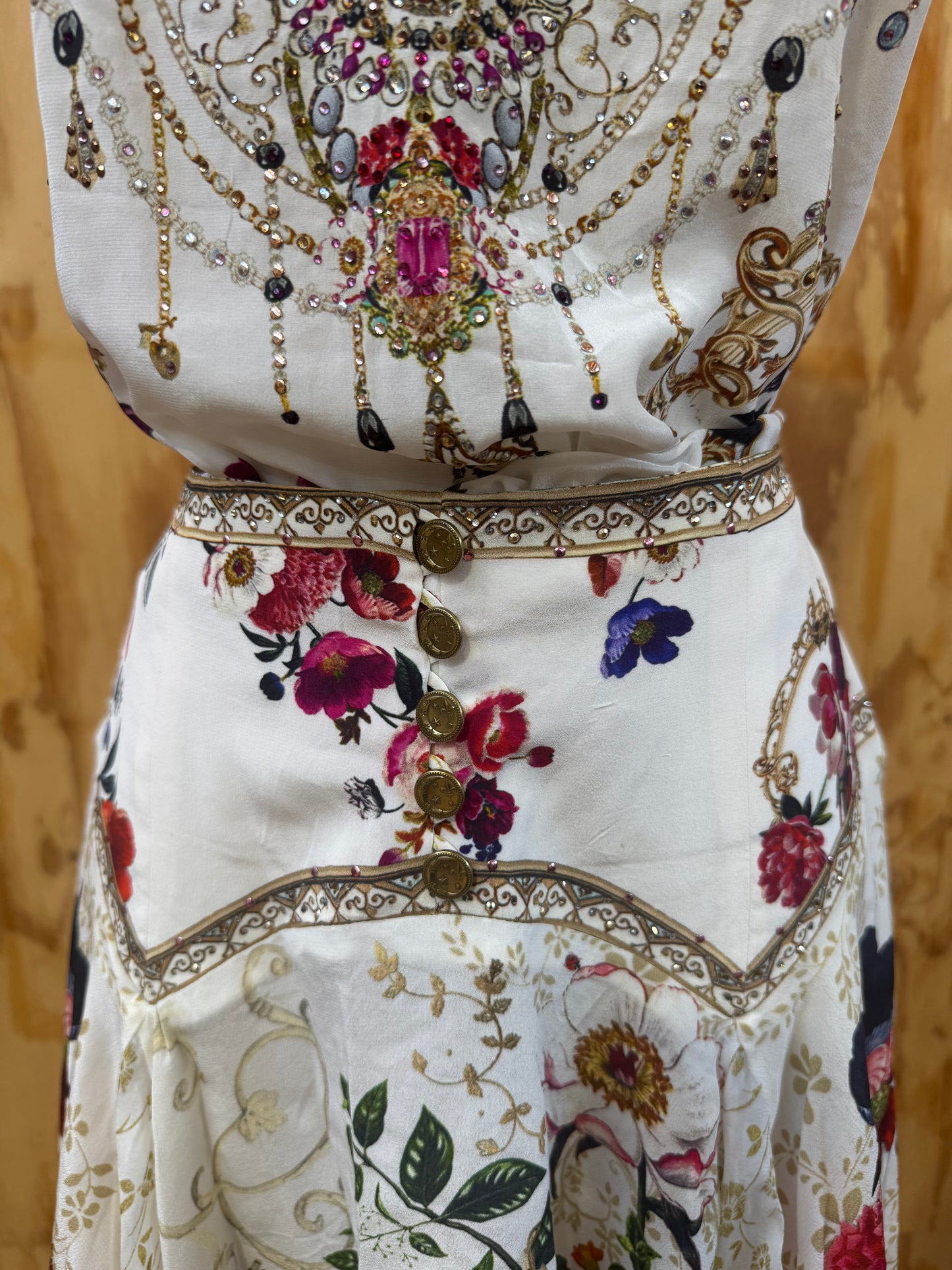 CAMILLA FAIRY GODMOTHER SILK TOP AND SKIRT SET - SIZE S