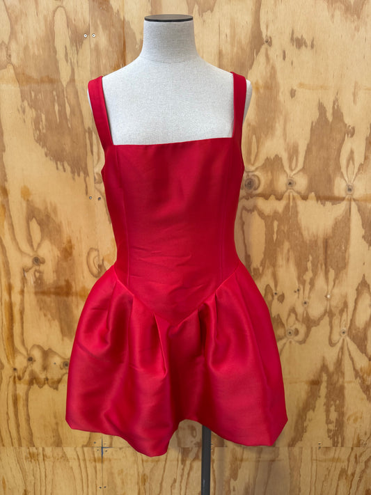 BIANCA & BRIDGETT ALBA MINI DRESS IN RED - SIZE 12