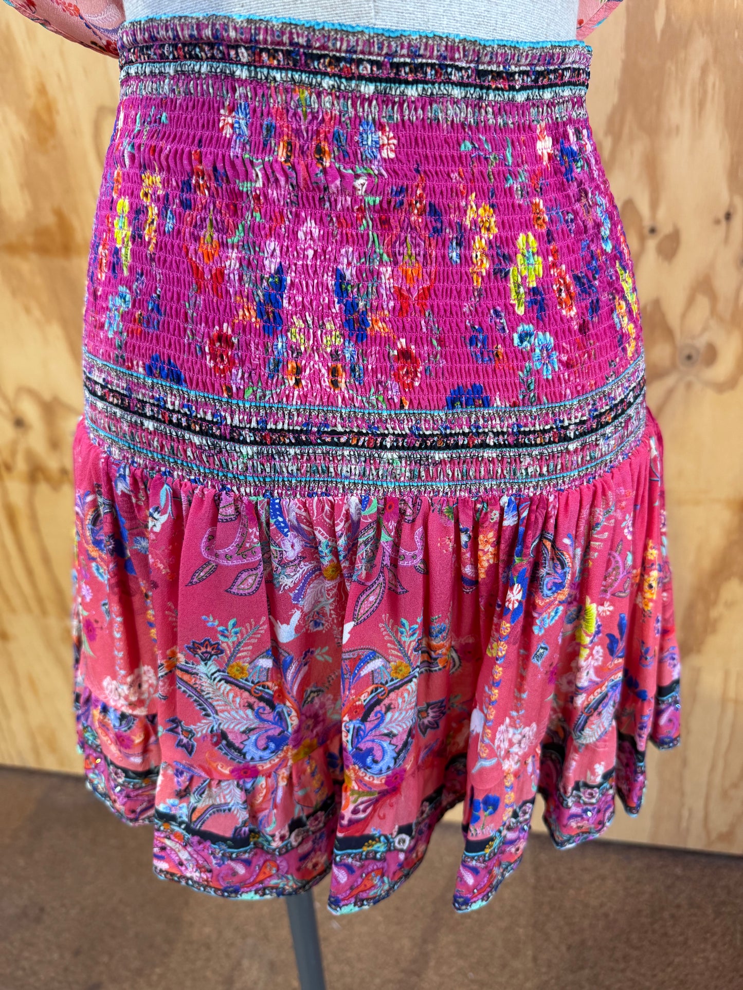 CAMILLA FREE LOVE SPLIT BACK CAMI AND SKIRT SET - SIZE S