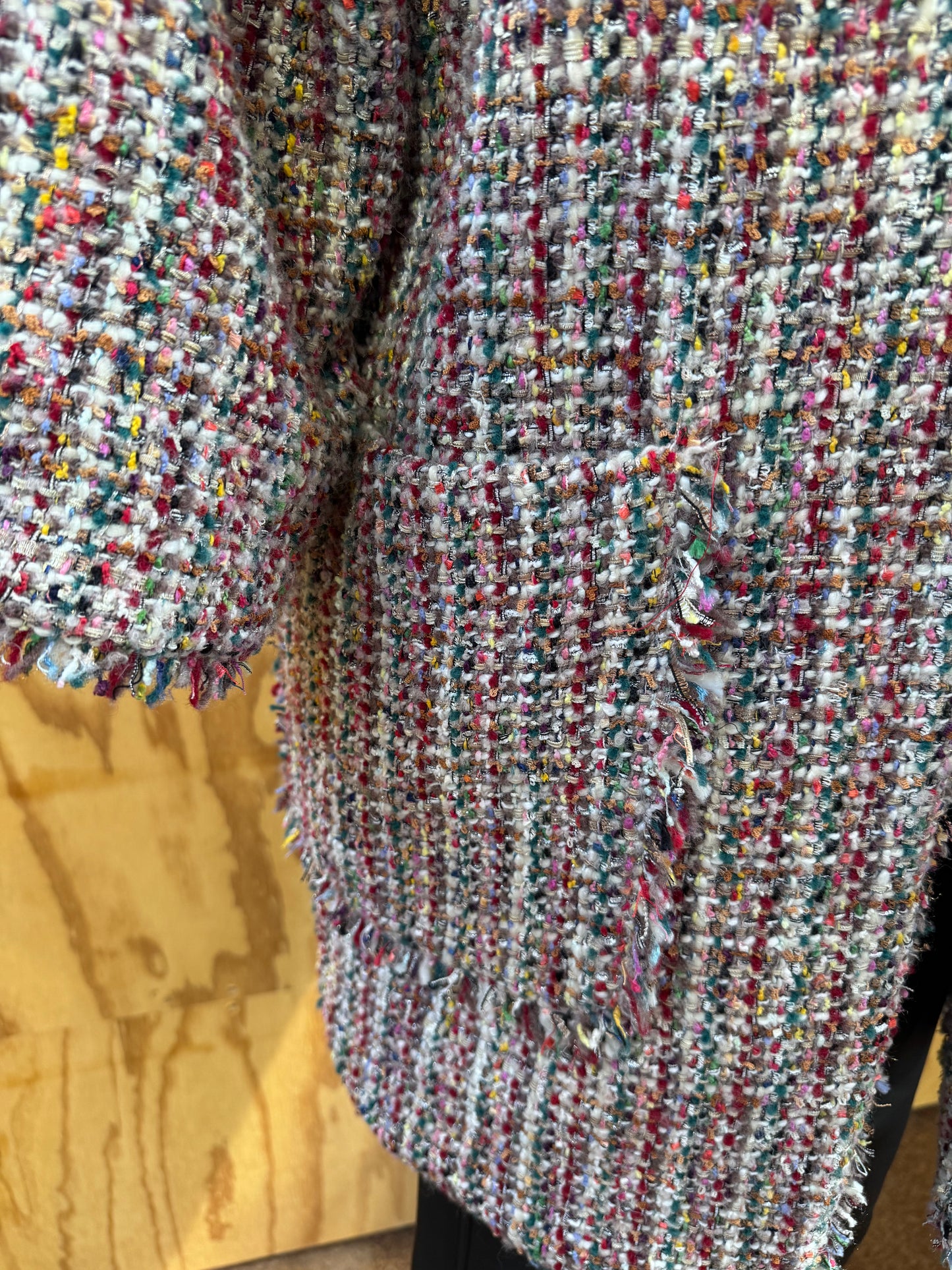 MUNTHE JADONNA OPEN TWEED COAT - SIZE 40