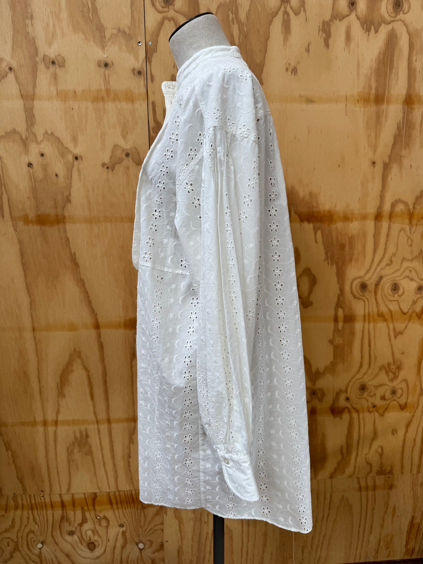 SEE BY CHLOE CREAM EMBROIDERY MINI DRESS - SIZE 40