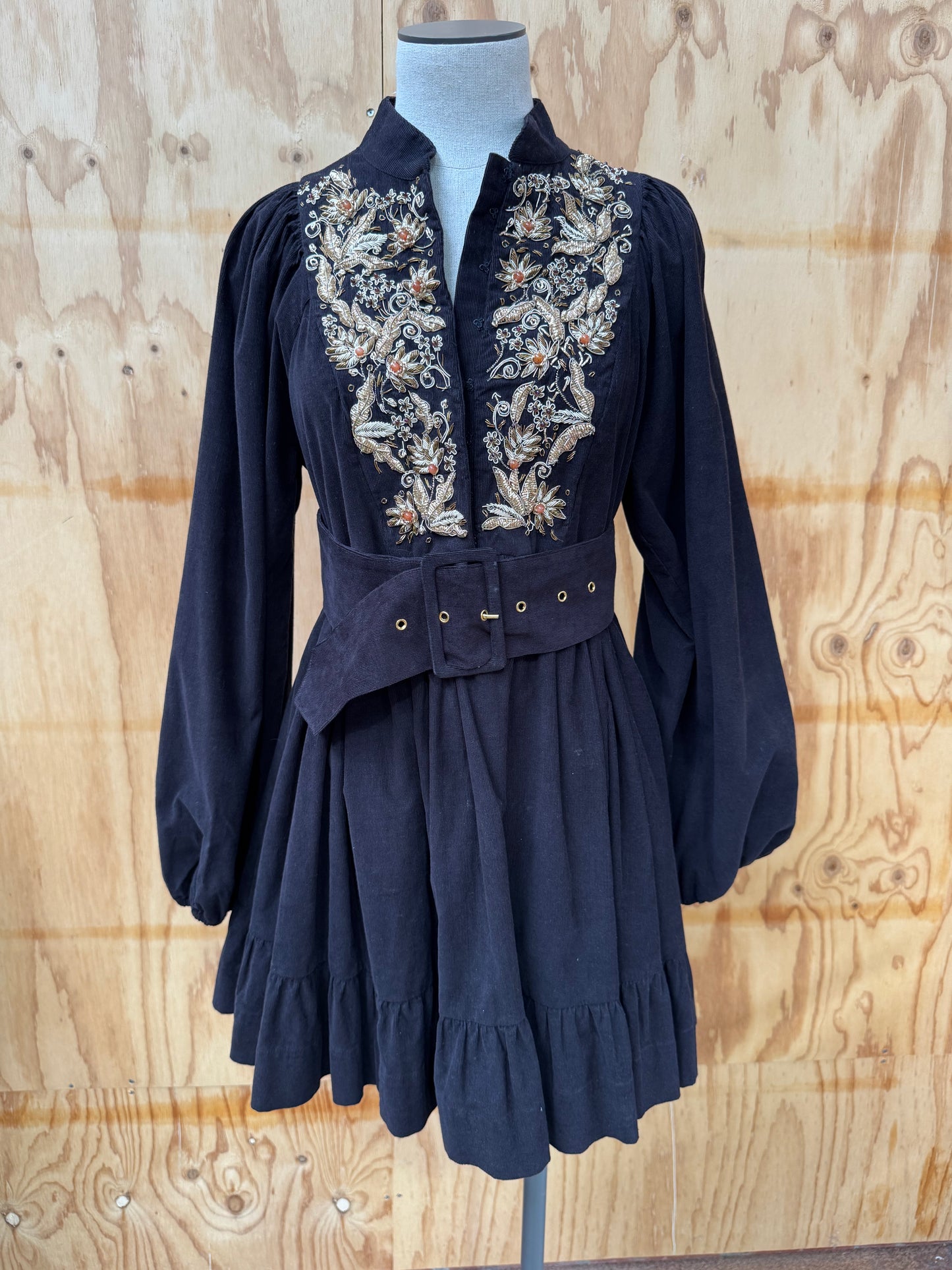 BY TIMO FINE CORDUROY SMOCK DRESS - SIZE M