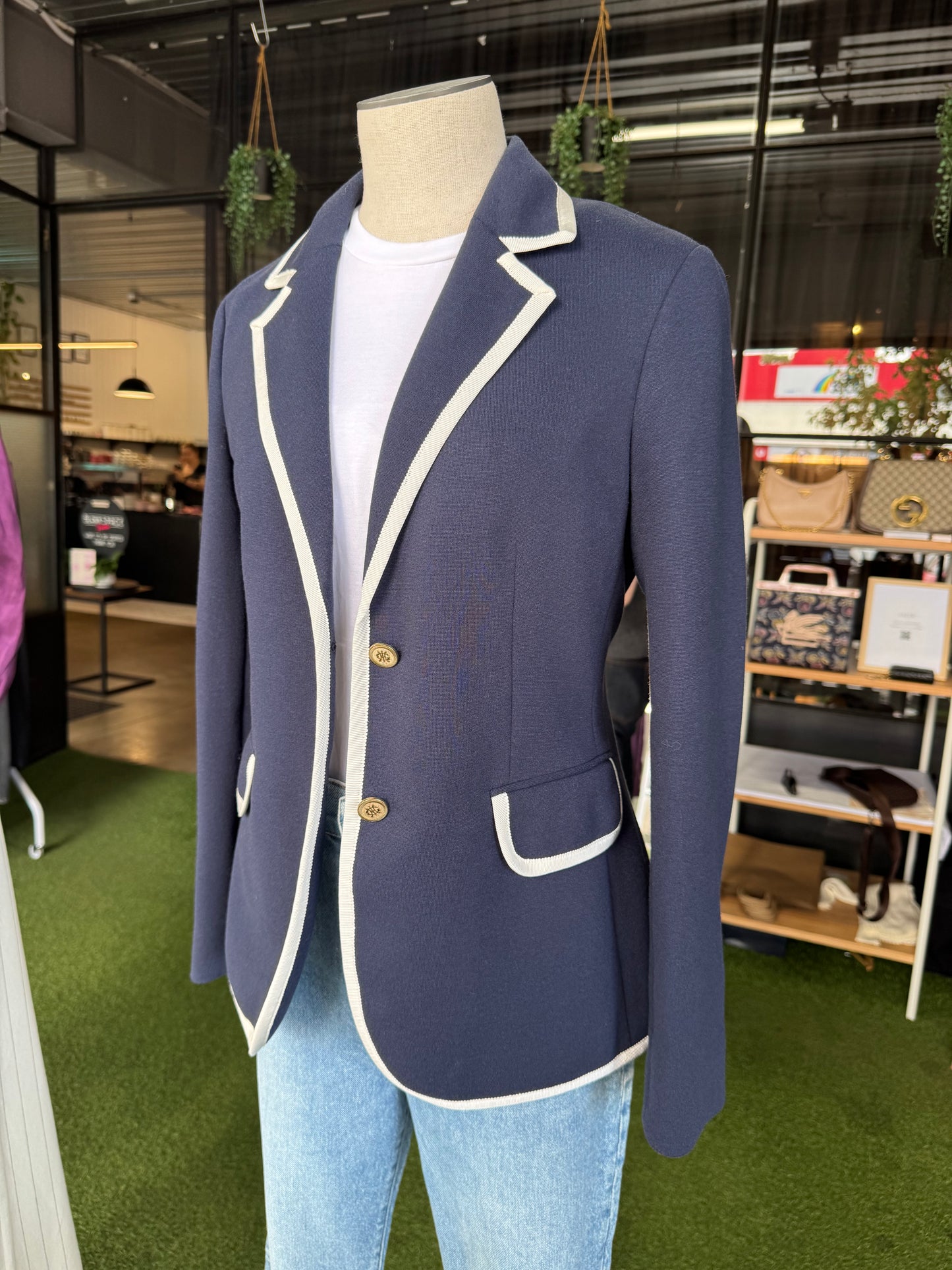 GANT NAVY BLAZER - SIZE 8