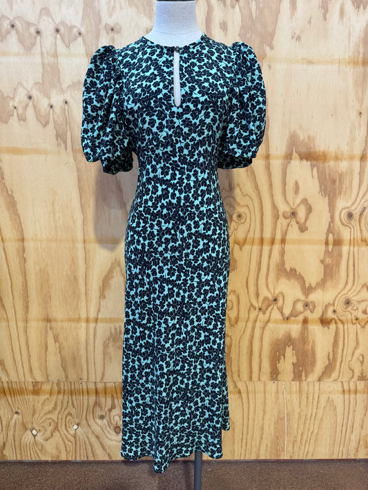 HUSK SILK FLORAL MAXI DRESS - SIZE 8