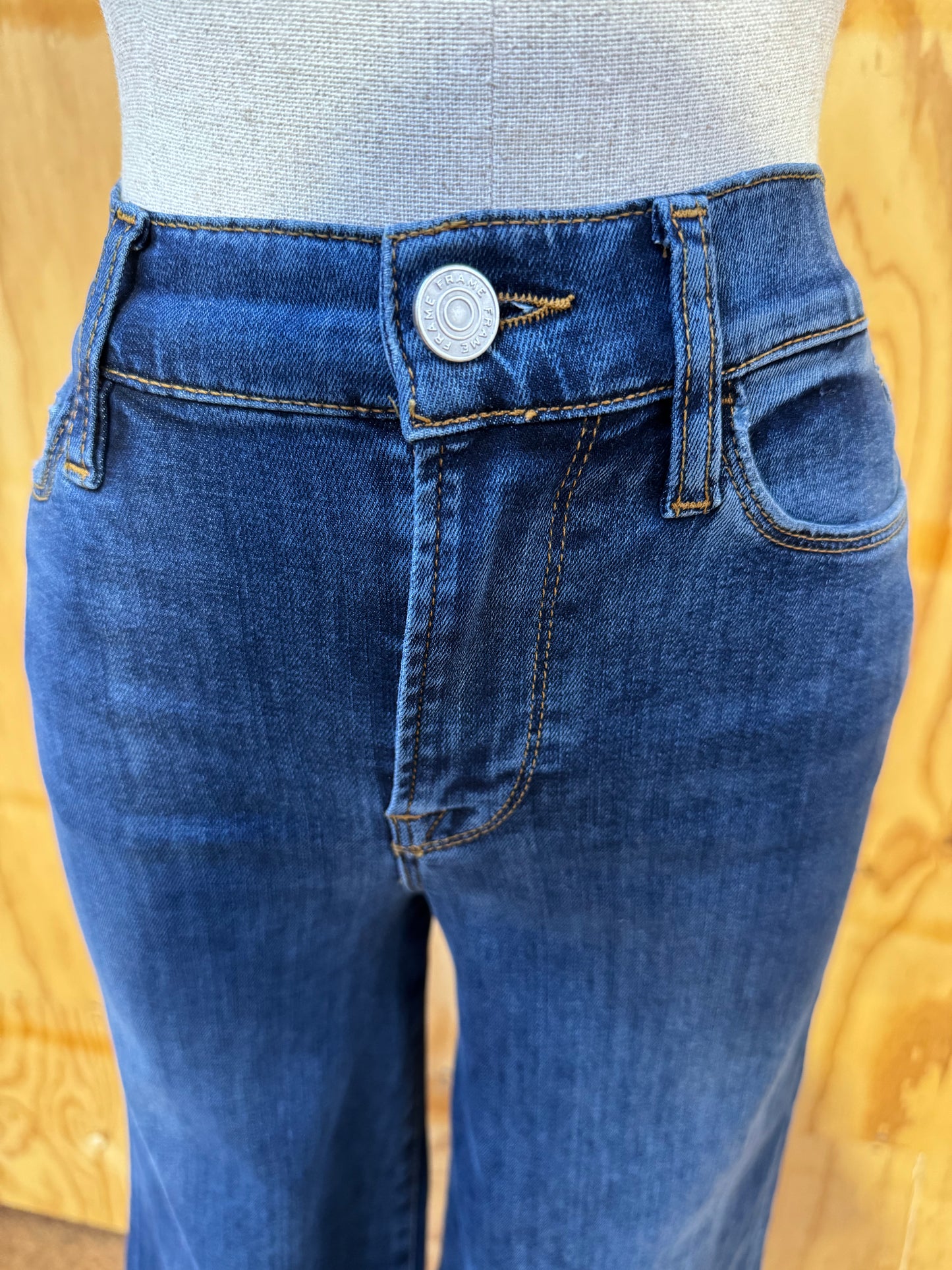 FRAME WIDE LEG JEANS - SIZE 25