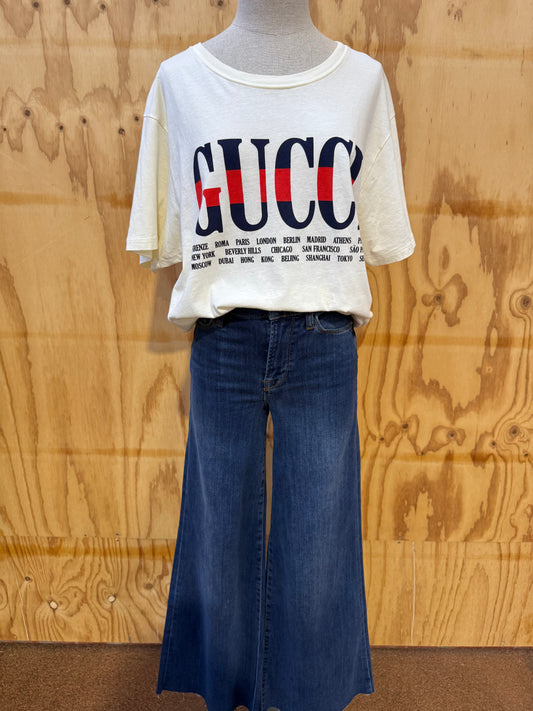 FRAME WIDE LEG JEANS - SIZE 25